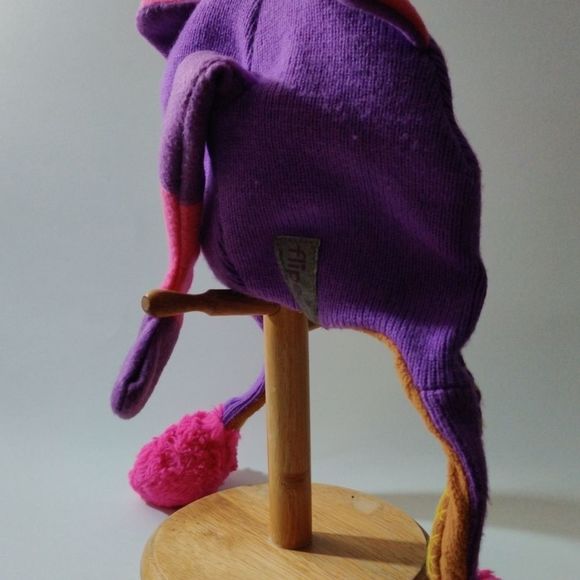 Flipeez Cute Kitty Purple Beanie‎ Hat with Wagging Tail Beanie main image 9